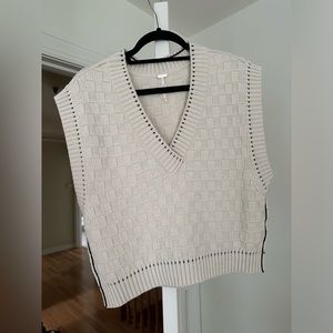 Sleeveless Knit Sweater Vest